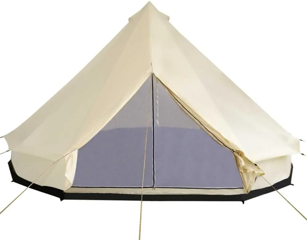 10-Person Camping Tent with Waterproof UV Protection | 16.5x16.5ft Large Family Tent for Outdoor | 4 Vents & 27 Pegs Enhanced Stability | Easy Setup with Carry Bag