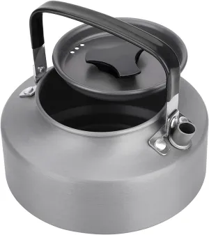 1.1L Aluminum Teapot, Camping Hiking Kitchen, Stylish and Clean, Heat Insulation, American Food Safety, from Aluminum, Sturdy, Long Lasting, Convenient to Carry