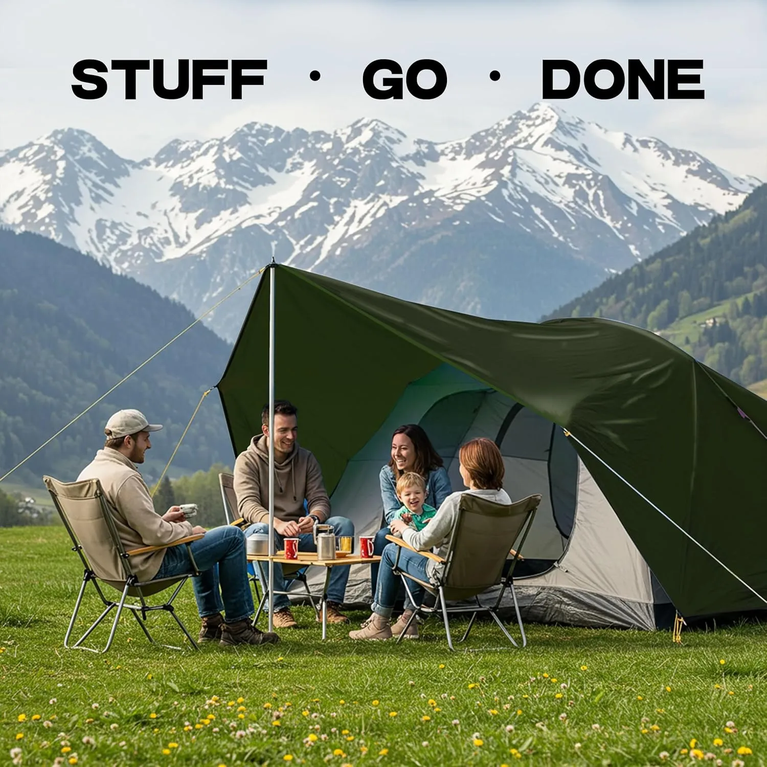 12' x 16' Tarp 5-mil Thick Camping Tent Rain Tarps Green Waterproof Outdoor Cover…