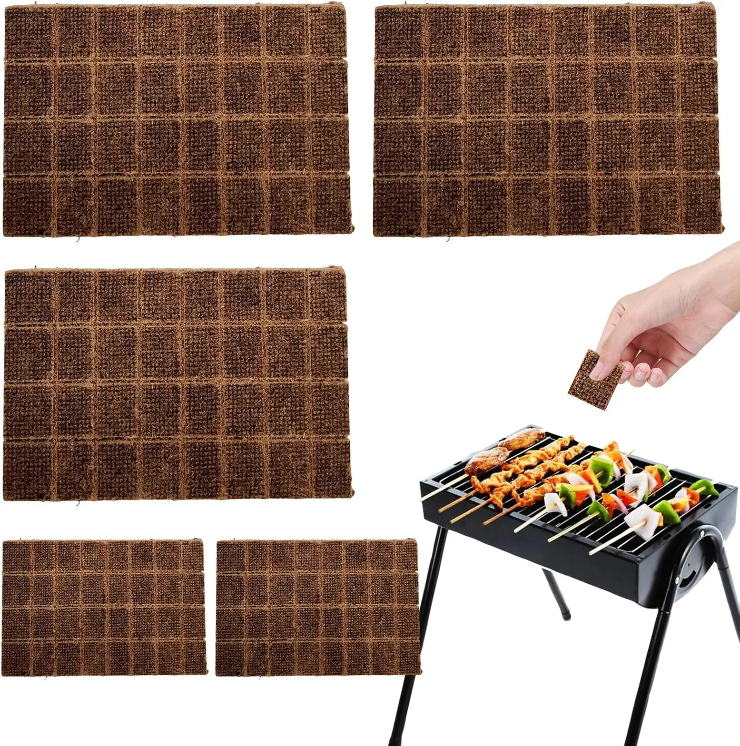 160P Fire Starter Squares,Charcoal Lighter Cubes,Firestarter Lighter Cubes for Charcoal Grill