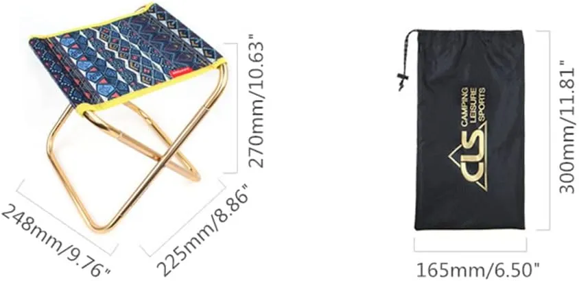 1pc 7075 Aluminum Alloy Folding For Fishing Stool Camping Picnic Beach Travel For Seat Outdoor Folding Fishing Stool Aluminum Alloy Folding Portable Fishing Stool Picnic Beach Travel Seat Stool