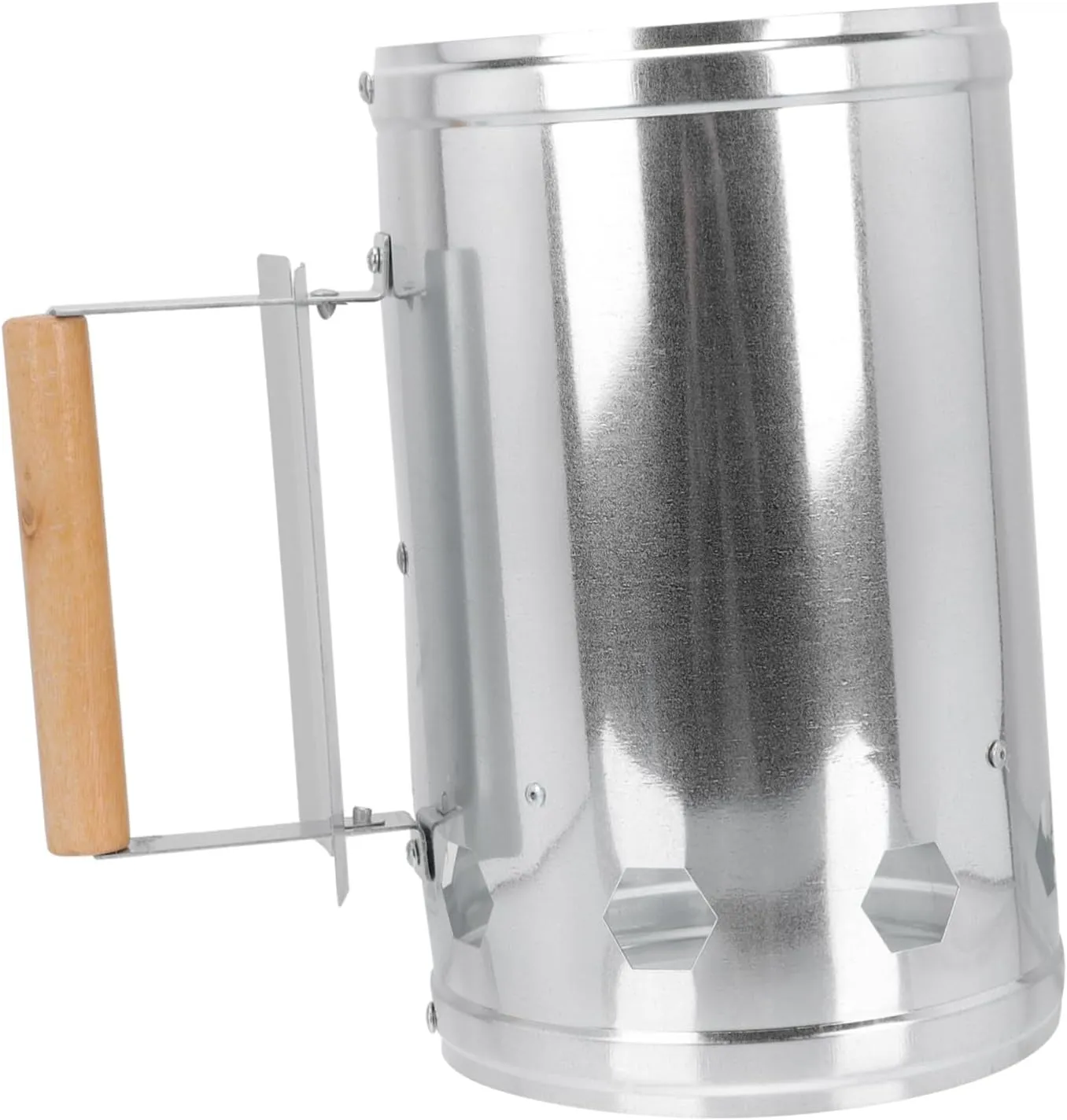 1pc Charcoal Chimney Starter Quick BBQ Fire Starter for Outdoor Cooking Travel and Camping Durable Design with Multiple Air for Fast Ignition and Enhanced Airflow