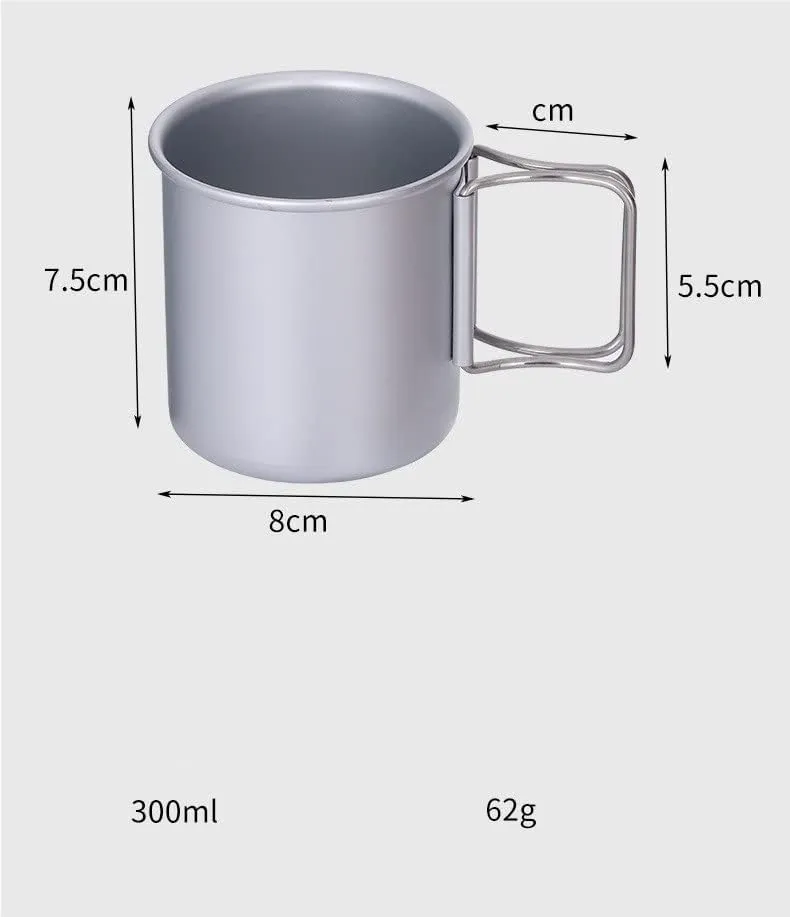 1PC Water Cup Outdoor Camping Folding Coffee Cup Portable Mug(Black)