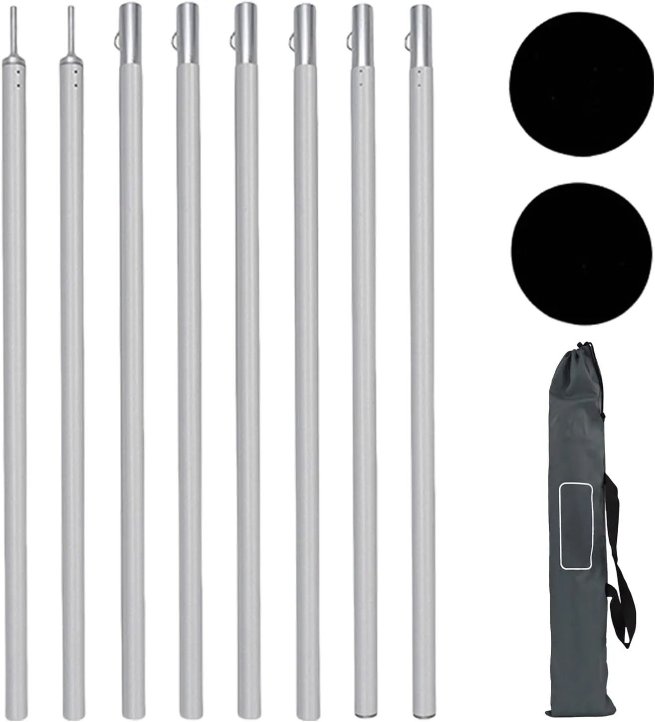 1Set Light Weight Tarps Poles Versatiles Hiking Equipment Backpacking Tent Supply for Camping Tarps and Awnings