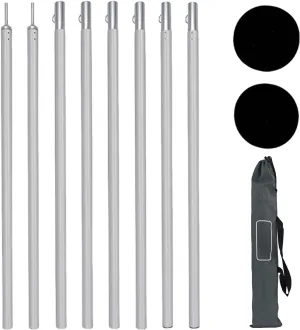 1Set Light Weight Tarps Poles Versatiles Hiking Equipment Backpacking Tent Supply for Camping Tarps and Awnings