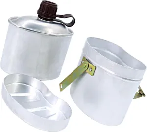 1Set Lightweight Old Kettle Camping Kit with Lunch Box Cloth Bag Practical Outdoor Supply for Hiking Backpacking and Camping