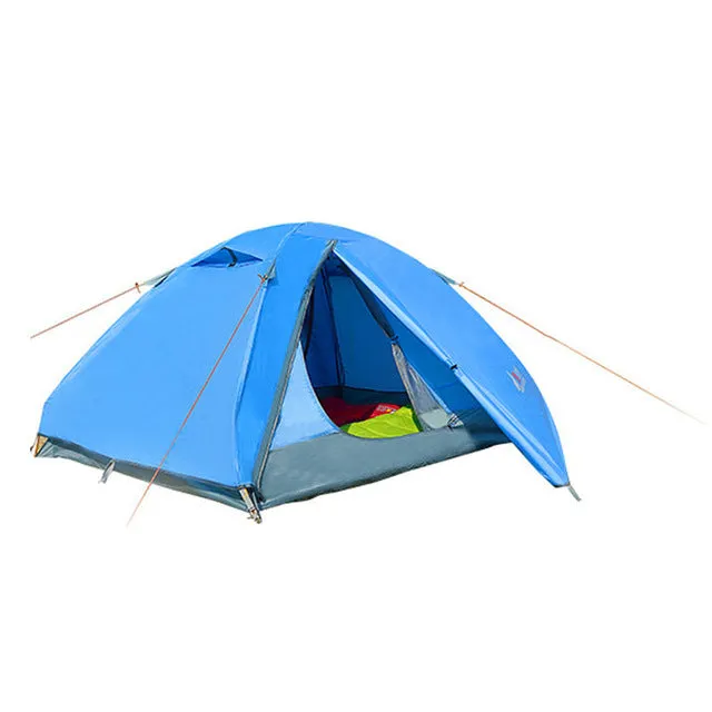 2 Person Double Layer 4 Season Outdoor Waterproof Hiking Hunting Tent Travel Camping Tent Equipment Drop Shipping BY EMS