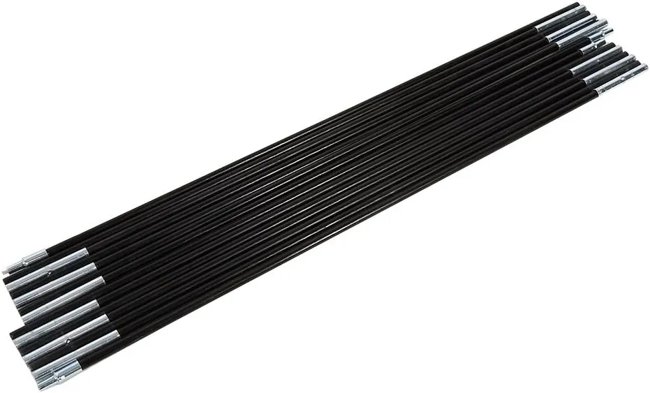 2 Sets 7 Sections Tent Poles Replacement Lightweight Tent Pole Repair Kit Fiber Glass Rod