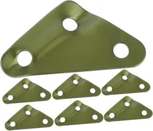 20pcs Aluminum Alloy Guyline Tensioner Triangular Adjuster Buckles for Tents Tarps Outdoor Accessories Durable Wind Rope Buckles for Camping Hiking Outdoor Stability