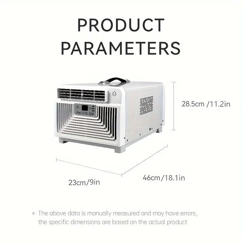 2200btu Camping Air Conditioners, Heating and Cooling 2-Use 300w Portable Intelligent with Remote Control Mobile Air Conditioner,Outdoor Mobile Tent Air Conditioner