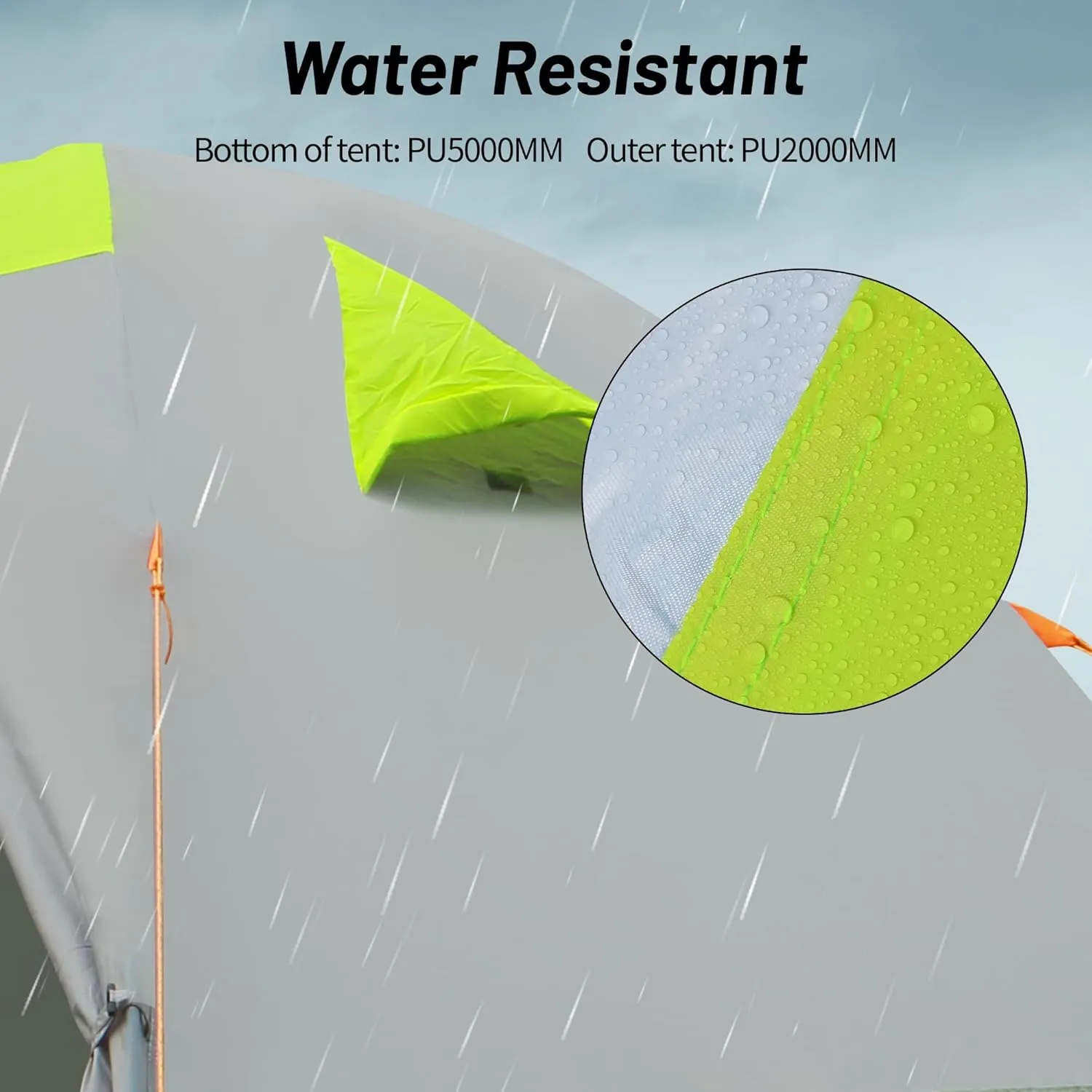 2/3 Person Camping Tent Backpacking Lightweight Tent Waterproof Windproof Aluminum Pole Two Doors Double Layer Easy Setup Portable for Outdoor Camping Hiking Beach Travel
