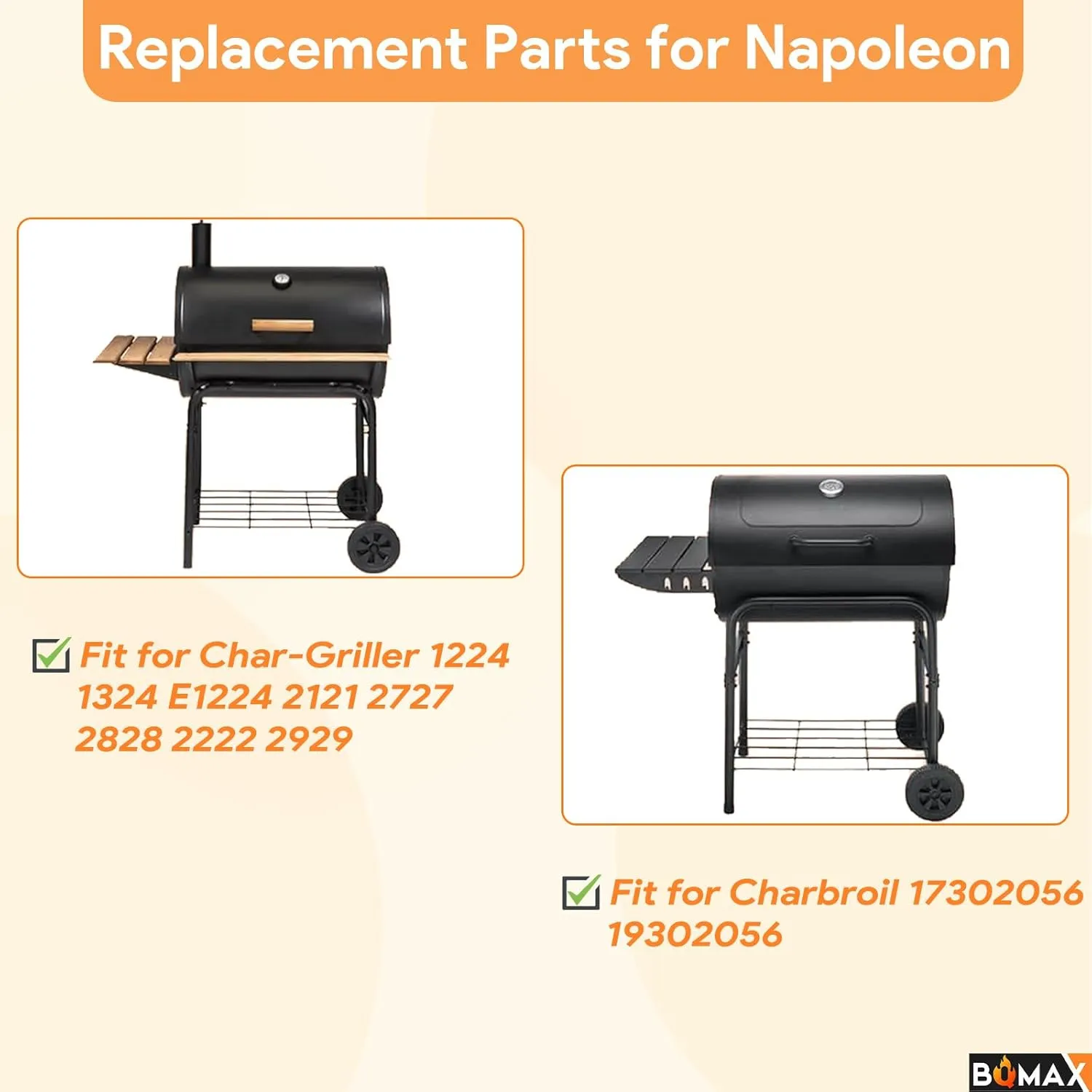27" Ash Pan for Chargriller Charcoal Grill 1224 2121 2727 1324E 1224, Charbroil 17302056, Parts for Char Griller Replacement Parts, Charcoal Grill Accessories Replacement Parts