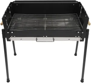 3-8 Person Barbecue Charcoal Grill Stainless Steel Folding Bbq Tool Kit For Outdoor Camping Portable Easy Installation Large Foldable Stove Tainless Cooking Easily Assembled Free Standing Grills