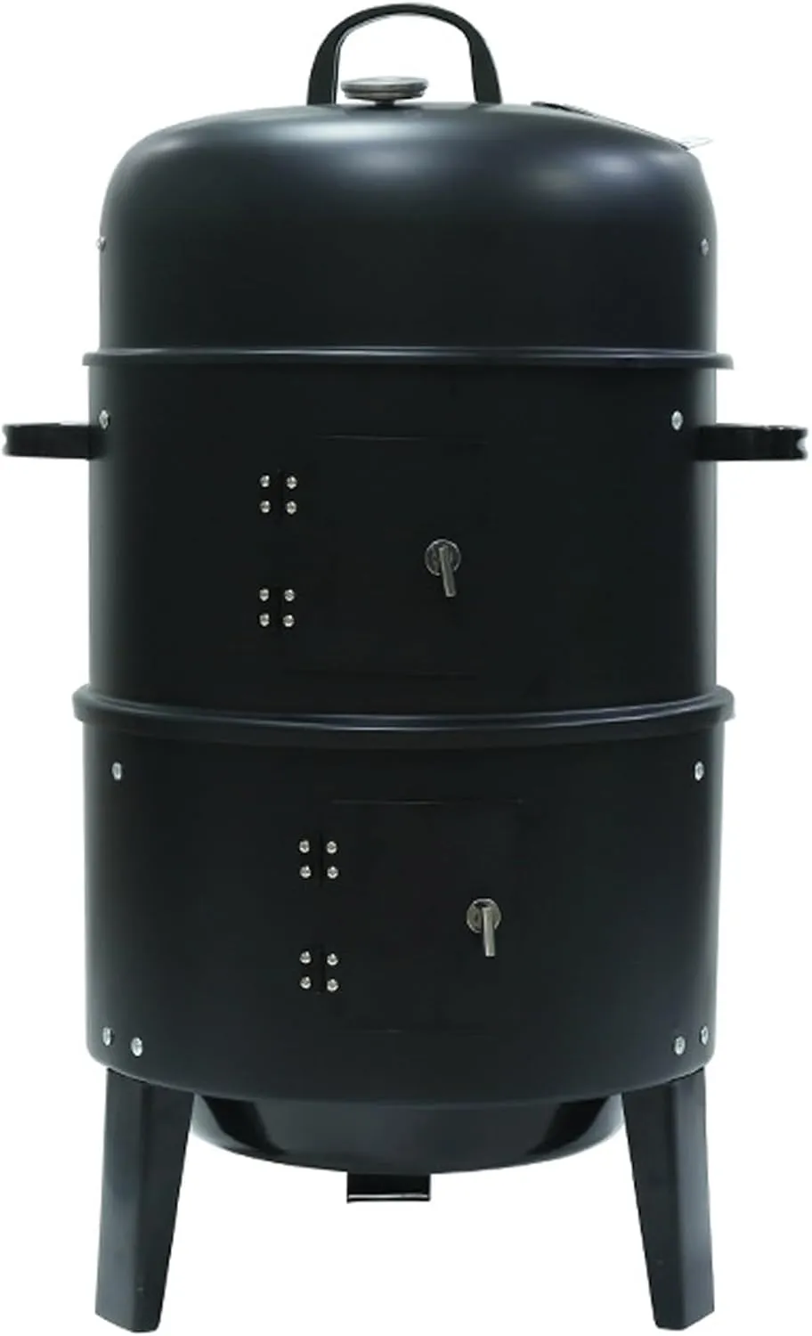 3-in-1 Indoor Grill, Barrel Grill, Portable Charcoal Grill, for Camping, Backyard Cooking