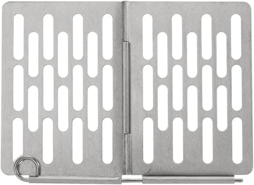 304 stainle Steel Outdoor Camping Folding Barbecue Plate Picnic Portable Barbecue Grill L Shape for Outdoor Camping Picnic