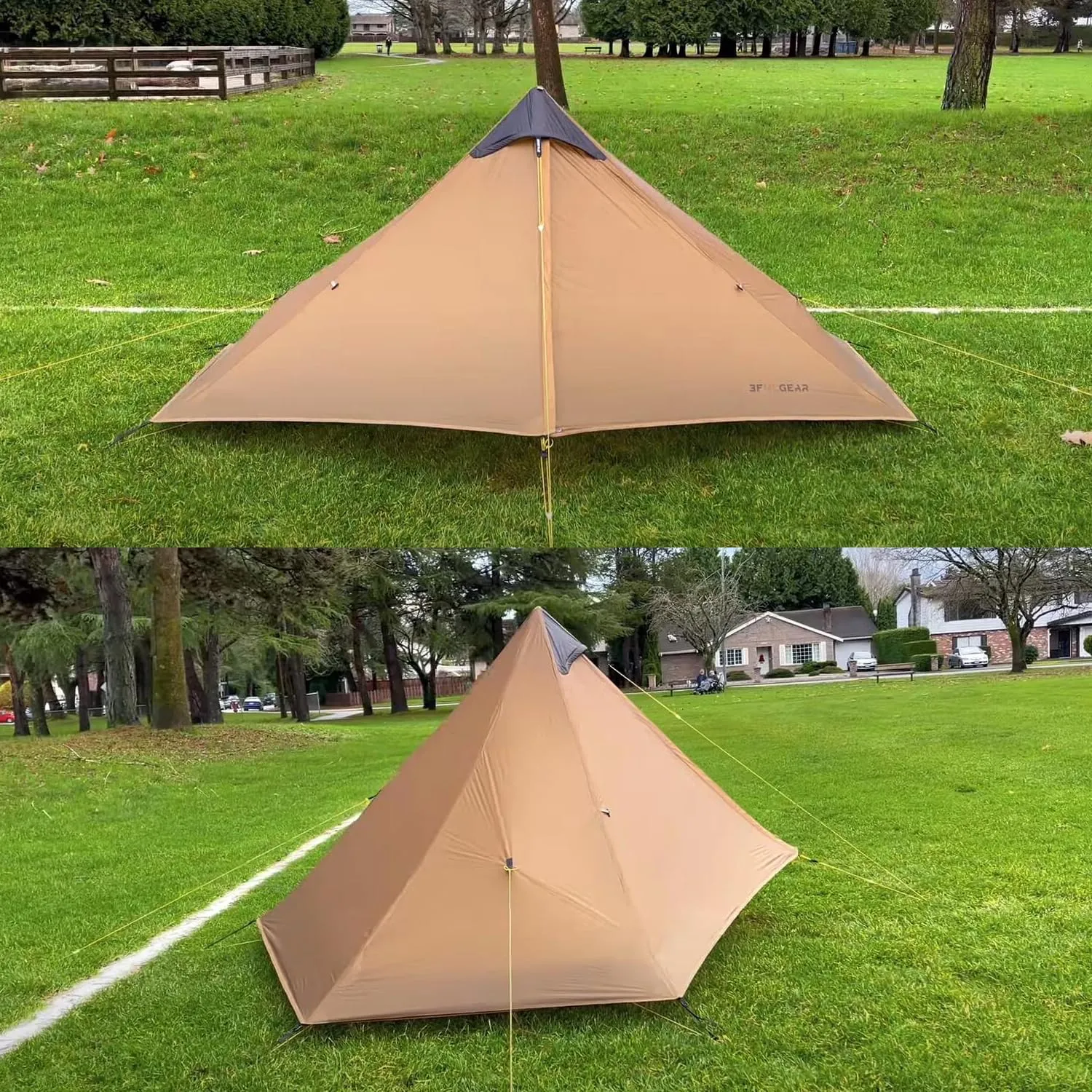3F UL Gear Lanshan Ultralight 1-Person or 2-Person Backpacking Tent, 3-Season or 4-Season, Outdoor Lightweight Waterproof Professional Tent, Trekking, Kayaking, Climbing, Hiking