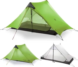 3F UL Gear Lanshan Ultralight 1-Person or 2-Person Backpacking Tent, 3-Season or 4-Season, Outdoor Lightweight Waterproof Professional Tent, Trekking, Kayaking, Climbing, Hiking