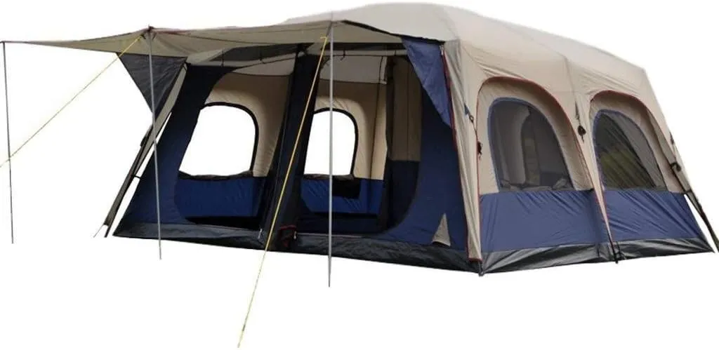5 Person Family Camping Tent 4 Season Double Layers Waterproof Anti-Uv Windproof Tents Family Outdoor Camping Tent