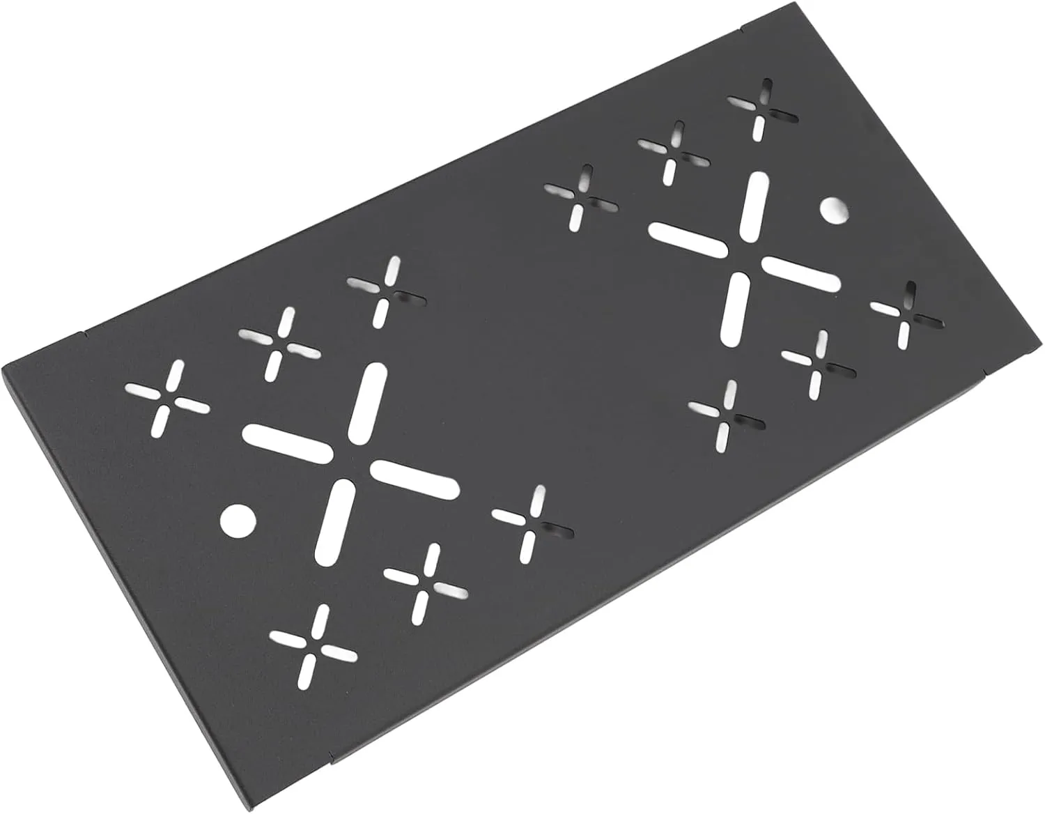 50L Aluminum Storage Box Board, Lightweight Aluminum Alloy Material, Installation, Stylish Black Sandblasting Finish, Versatile Camping Table Board for BLACKDOG, Rockbrook, (Hollow Board)