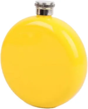 5Oz Outdoor Travel Small Flasks Portable Flasks for Liquor for Men Women Stainless Steel Flasks with Funnel Wedding Party(Yellow)