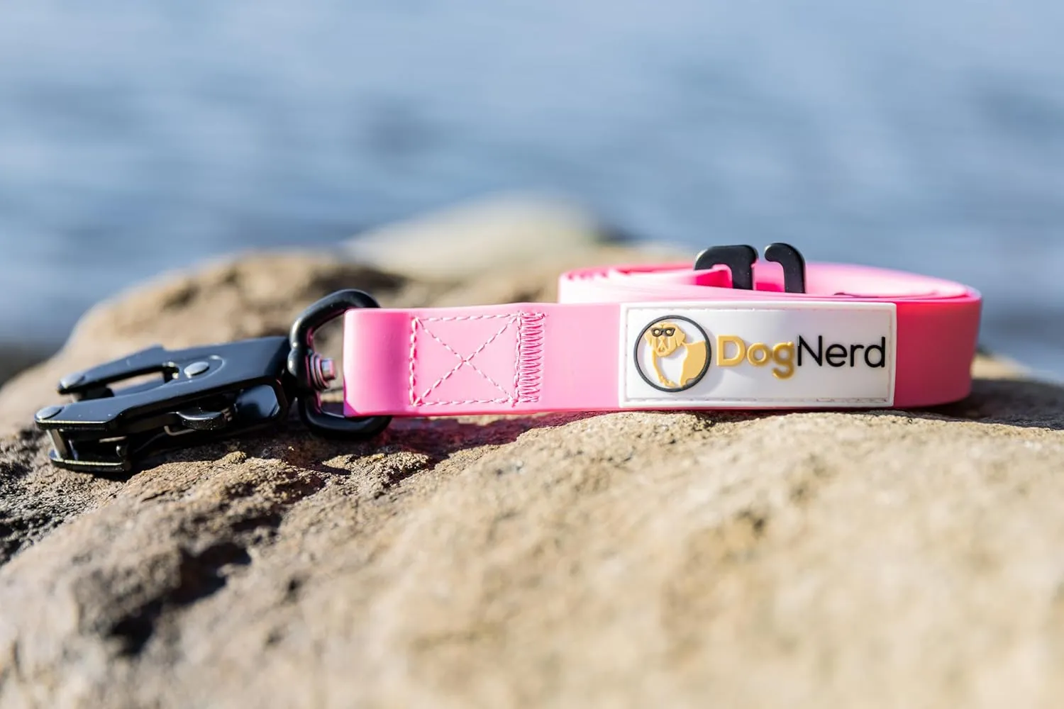 6 FT Silicone Dog Leash for Large Dogs and Medium Dogs That Pull - Waterproof Tactical Heavy Duty Dog Leash with Quick Release/Locking Carabiner, Safety Control Dog Training Leashes (Pink)