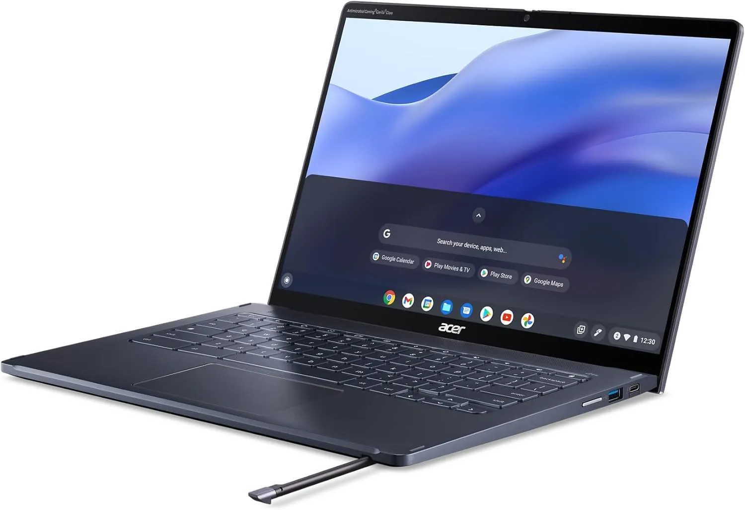 acer Chromebook Spin 714 CP714-1WN-53M9 Laptop Intel Evo Intel Core i5-1235U 14" 1920x1200 IPS Touch Display 8GB LPDDR4X 256GB SSD Wi-Fi 6E FHD MIPI Webcam Backlit Keyboard Chrome OS
