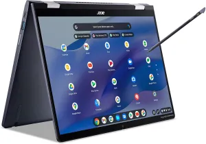 acer Chromebook Spin 714 CP714-1WN-53M9 Laptop Intel Evo Intel Core i5-1235U 14" 1920x1200 IPS Touch Display 8GB LPDDR4X 256GB SSD Wi-Fi 6E FHD MIPI Webcam Backlit Keyboard Chrome OS