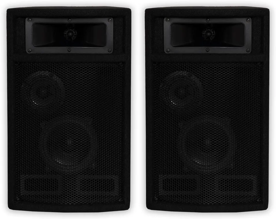 Acoustic Audio by Goldwood Acoustic Audio PA-500X Passive 800 Watt 3-Way Pair DJ PA Karaoke Studio Speakers