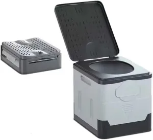 Adult Portable Toilet, Outdoor Camping Portable Toilet, Foldable Travel Toilet with Cover, Suitable for Hiking/Long-Distance Travel