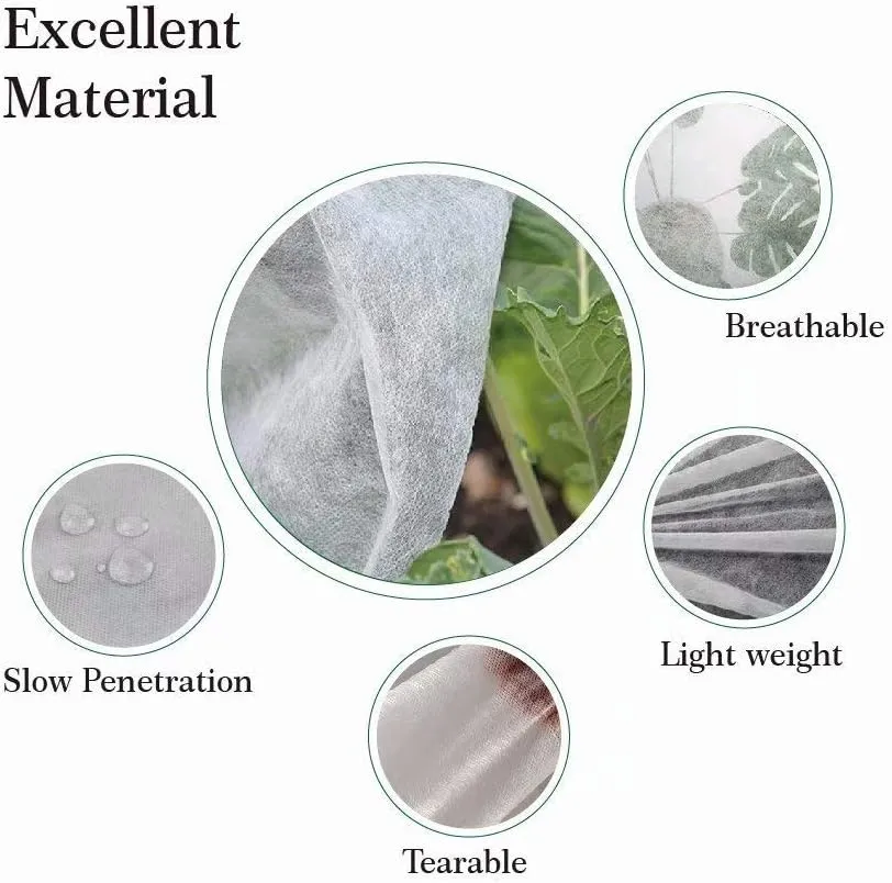 Agfabric Plant Cover Freeze Frost Protection Bag,1.5oz,72''X72'',4 Pack, Shrub Jacket for Cold Winter Weather