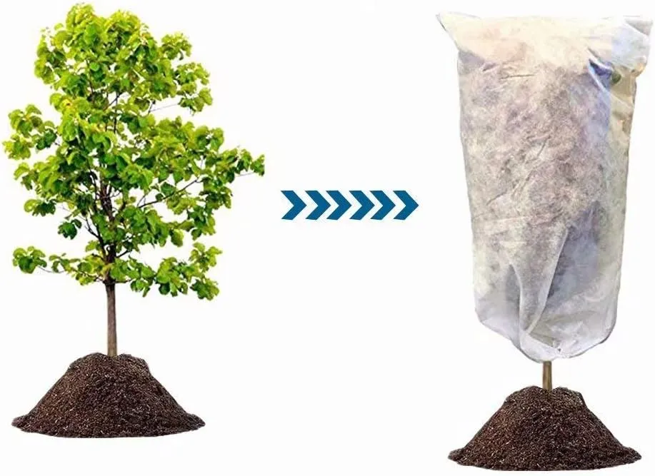 Agfabric Plant Cover Freeze Frost Protection Bag,1.5oz,72''X72'',4 Pack, Shrub Jacket for Cold Winter Weather