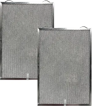 Air Filter Factory Replacement For Dacor 62978, AP3393587, 1174081 Range Hood Aluminum Mesh Grease Filters 11-7/8 x 13-5/16 x 3/8 Inches 2-Pack