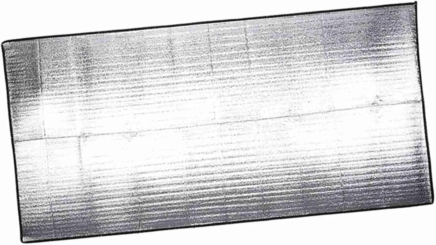 Akozon Quality Outdoor Foldable Camping Sleeping Mattress - Aluminum Foil EVA Moistureproof Mat, Ideal for Camping, Picnic, 2m X 2m