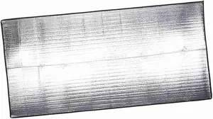 Akozon Quality Outdoor Foldable Camping Sleeping Mattress - Aluminum Foil EVA Moistureproof Mat, Ideal for Camping, Picnic, 2m X 2m