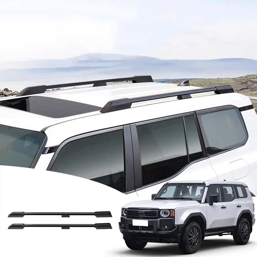 All-Aluminum roof Rack for 2024 2025 Toyota Land Cruiser 250&1958 Prado LC250 J250 Luggage Bracket Without Drilling External Upgrades Modification Off-Road Supplies Accessories