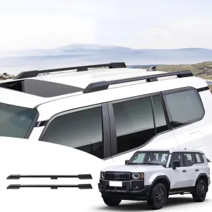 All-Aluminum roof Rack for 2024 2025 Toyota Land Cruiser 250&1958 Prado LC250 J250 Luggage Bracket Without Drilling External Upgrades Modification Off-Road Supplies Accessories