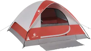 ALPHA CAMP 3/4 Person Camping Dome Tent with Carry Bag, Lightweight Waterproof Portable Backpacking Tent for Outdoor Camping/Hiking