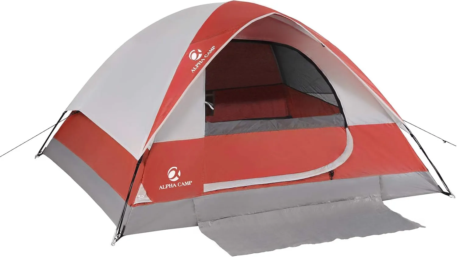 ALPHA CAMP 3/4 Person Camping Dome Tent with Carry Bag, Lightweight Waterproof Portable Backpacking Tent for Outdoor Camping/Hiking