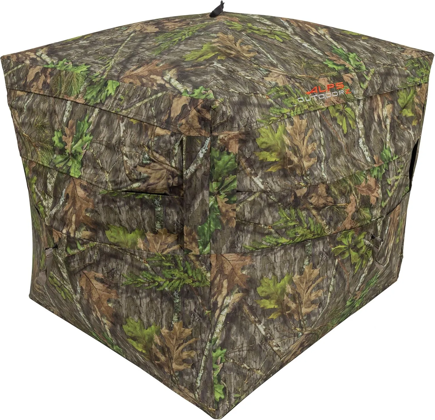 ALPS OutdoorZ Deception Pop Up Hunting Blind Featuring Unique Small Footprint Four Hub Design, Wide Windows with Silent Open, Extra Large Easy Access Door