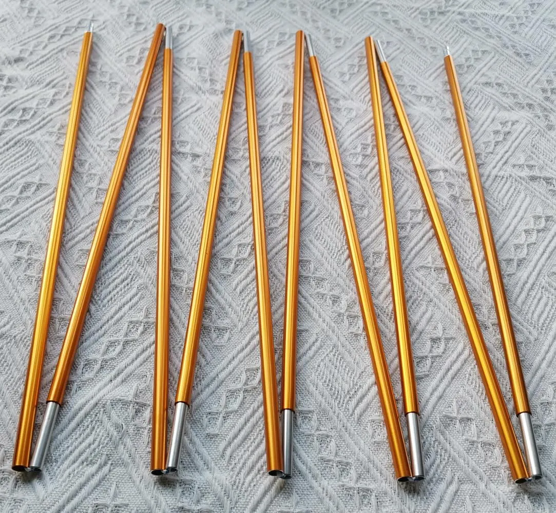 Aluminum Tent Poles Replacement, 9.5mm Camping Tent Rod Tent Poles Repair Kit Tent Support Rod for Camping Aluminum Alloy Bar Tent Pole Accessories (9.5mmx13.71ft)