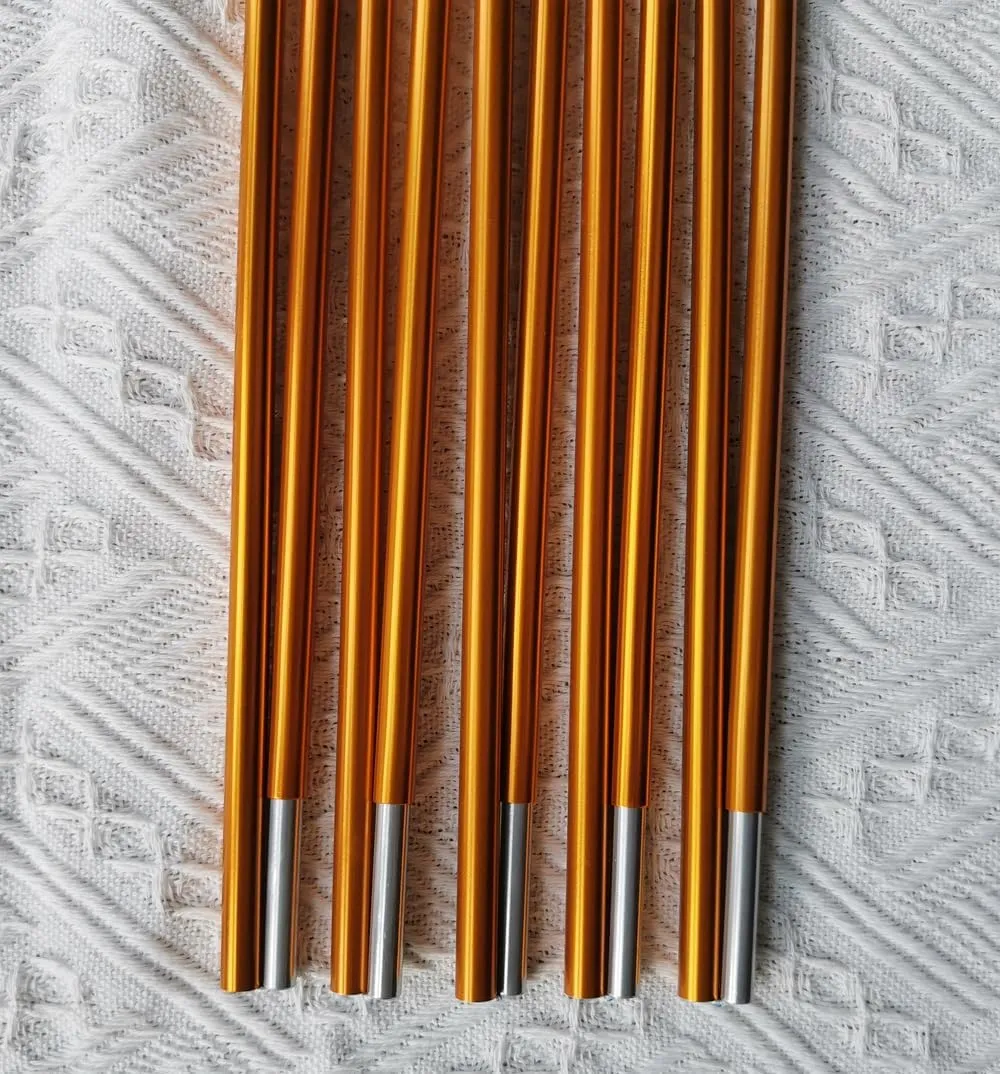 Aluminum Tent Poles Replacement, 9.5mm Camping Tent Rod Tent Poles Repair Kit Tent Support Rod for Camping Aluminum Alloy Bar Tent Pole Accessories (9.5mmx13.71ft)