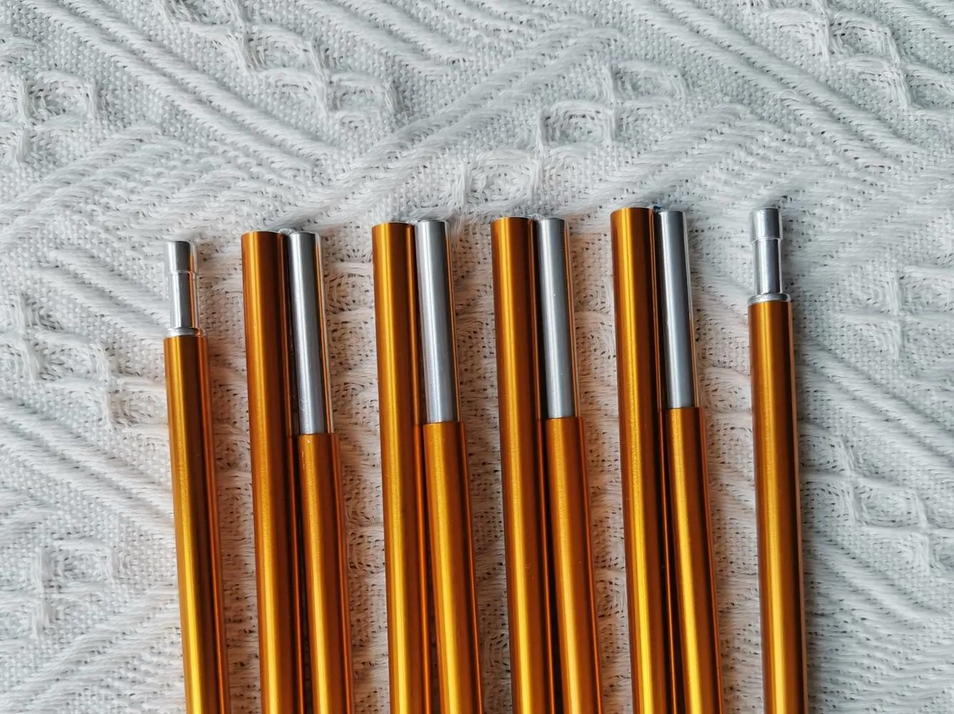 Aluminum Tent Poles Replacement, 9.5mm Camping Tent Rod Tent Poles Repair Kit Tent Support Rod for Camping Aluminum Alloy Bar Tent Pole Accessories (9.5mmx13.71ft)