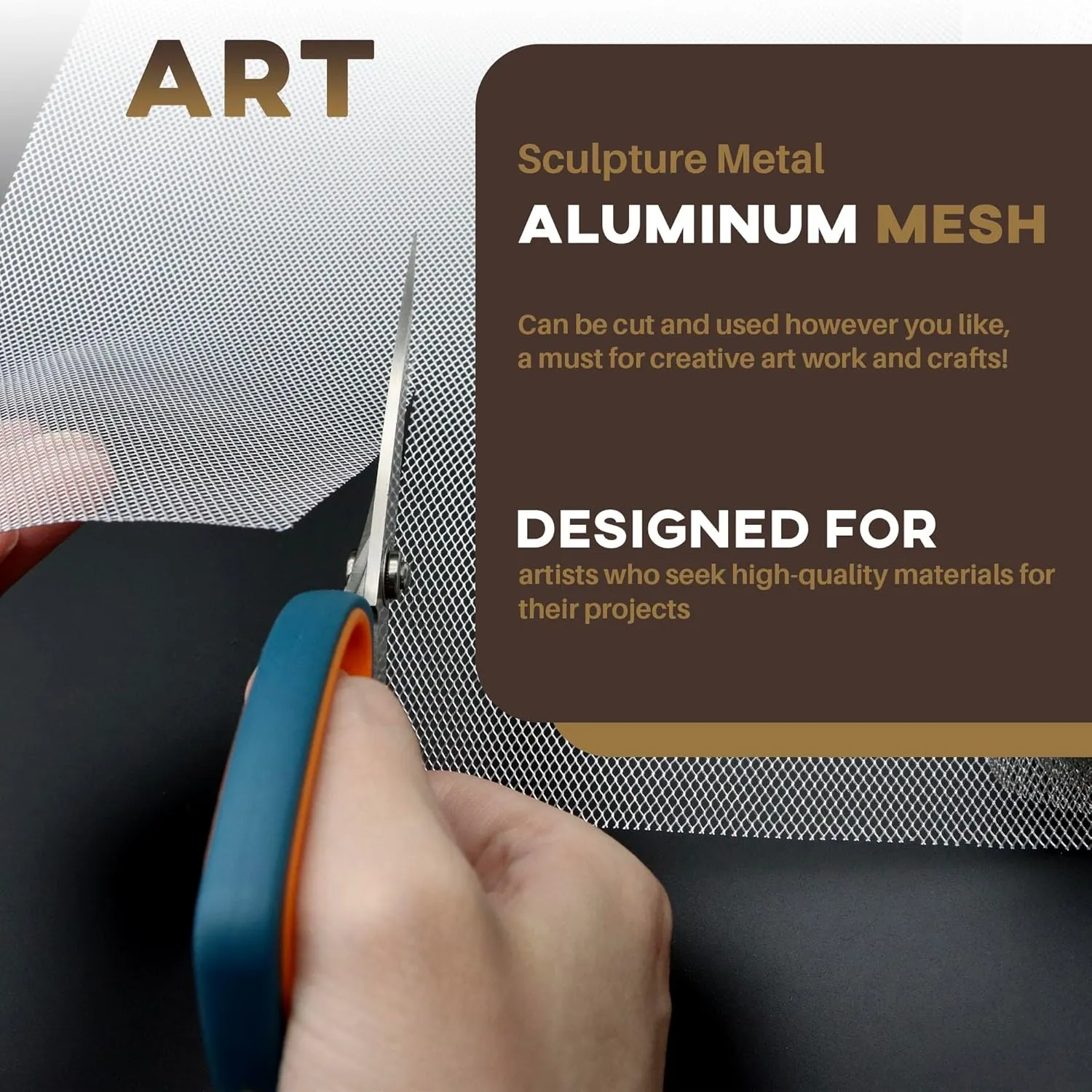 Aluminum Wire Mesh for Arts and Craft - Sculpting Mesh Roll 15.7 Inch by 16.4 Foot - Ideal for Sculpture Projects - Craft Wire Mesh for Crafts