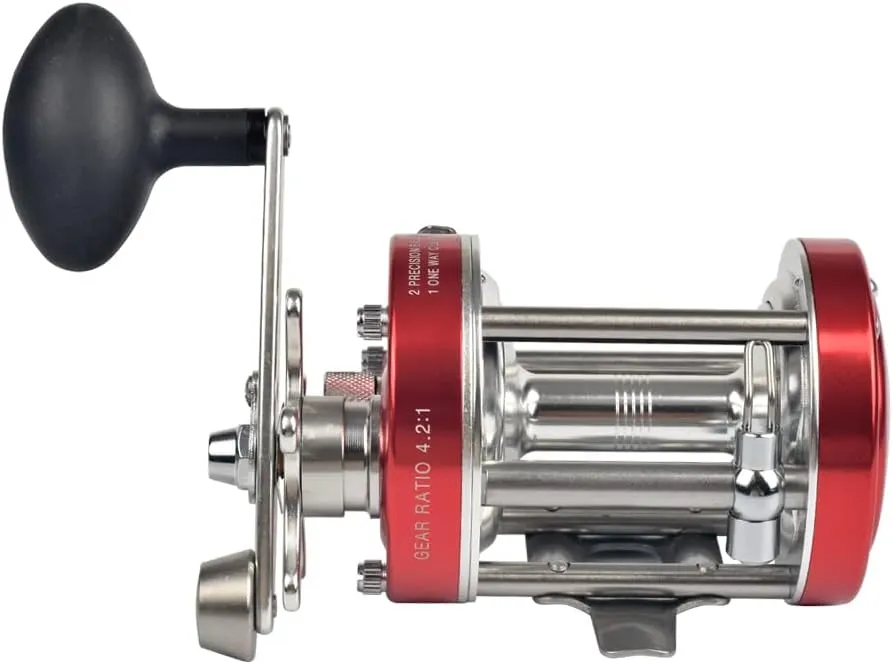 ANCIENT MARINER 6000 Round Baitcasting Fishing Reels, More Powerful Ancient Mariner Reels 6000 Catfish Striper, Right/Left Hand