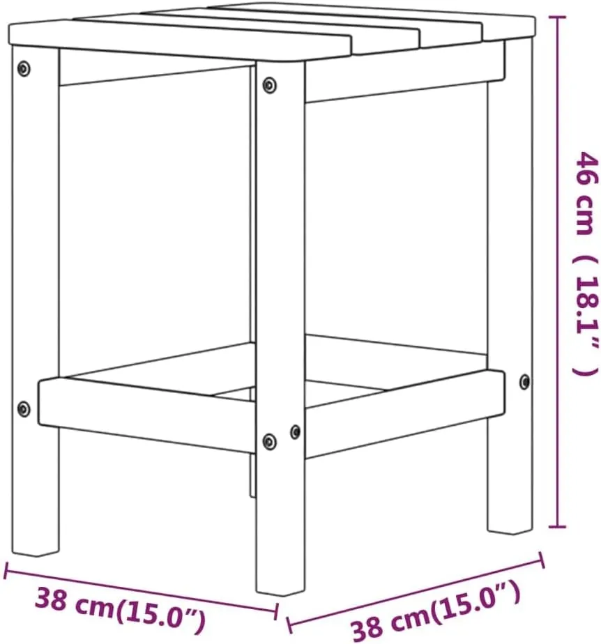 Anthracite Outdoor Table for Patio Dining Camping Furniture, UV-Resistant Table, Folding Side Tables for Hallway,
