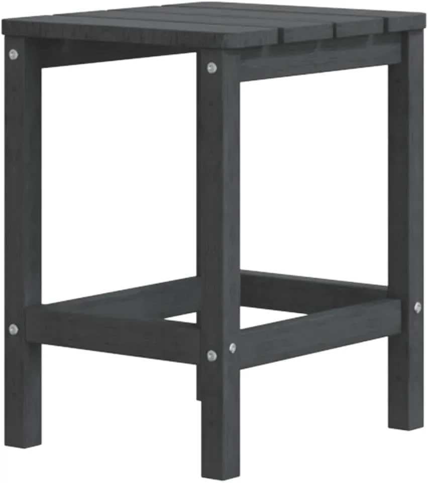 Anthracite Outdoor Table for Patio Dining Camping Furniture, UV-Resistant Table, Folding Side Tables for Hallway,