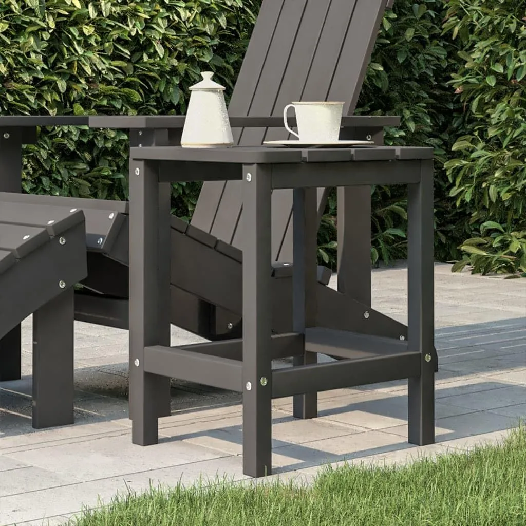 Anthracite Outdoor Table for Patio Dining Camping Furniture, UV-Resistant Table, Folding Side Tables for Hallway,
