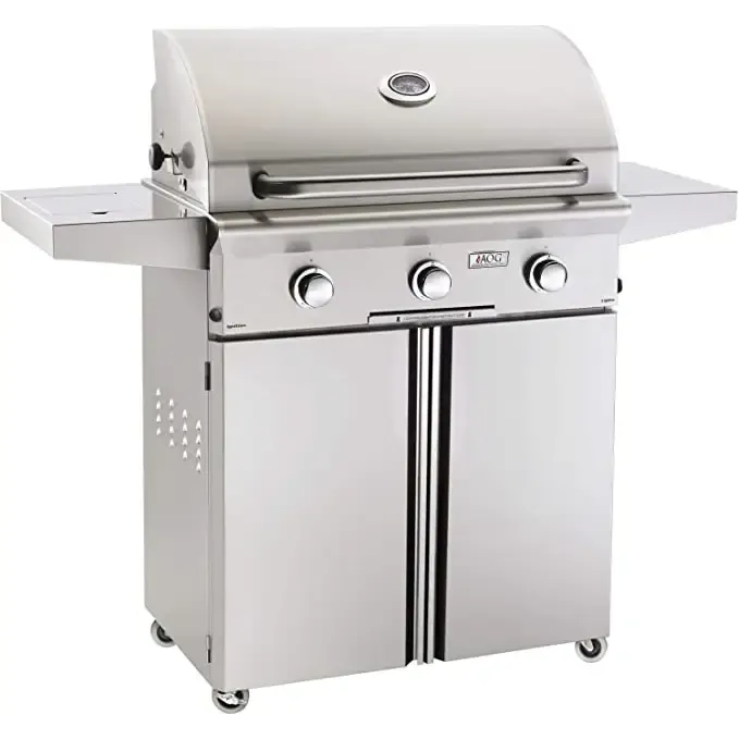 AOG 30" Portable Stainless Steel Grill with Rotisserie Backburner, LP