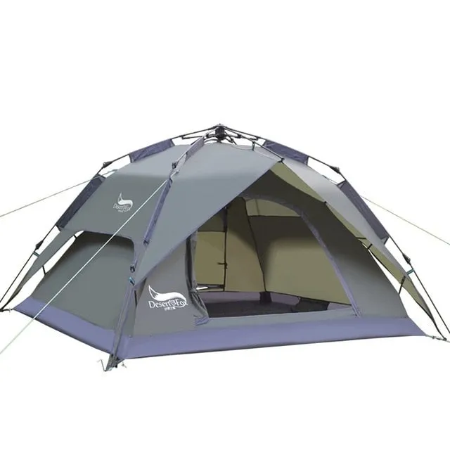 Backpacking Desert&Fox Automatic Camping 3-4 for Person Quick delivery Tent,Easy Protable Shelter,Travelling,Hiking Hassle-free Instant Setup Tent Sun
