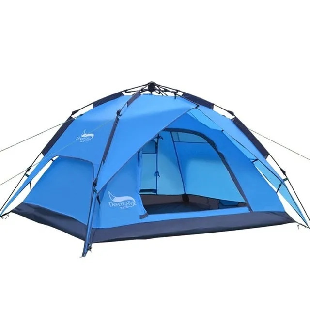 Backpacking Desert&Fox Automatic Camping 3-4 for Person Quick delivery Tent,Easy Protable Shelter,Travelling,Hiking Hassle-free Instant Setup Tent Sun